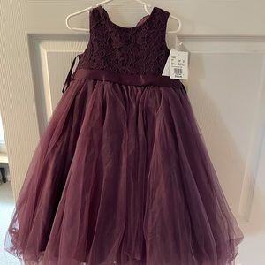 NWT- flower girl ballgown with heart cut out